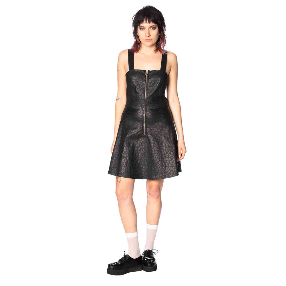 Banned - GLAM GOTH LEO Robe courte - Noir